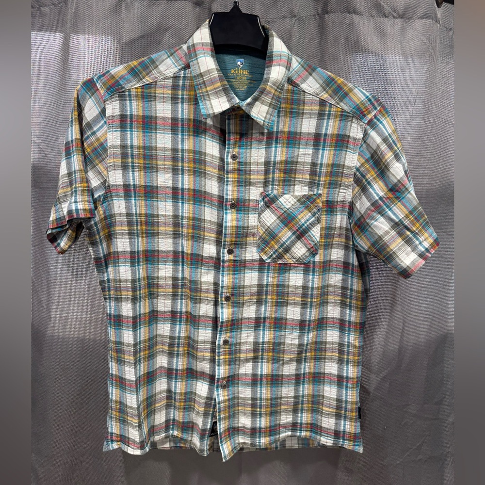 Kuhl Men's Short Sleeve Plaid Button-Up Shirt